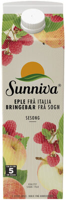 Sunniva Presset Eple/Bringebærjuice 1l