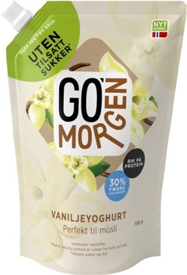 Go Morgen Yoghurt Vanilje uten 730g Tine
