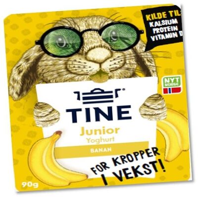 Junior Yoghurt Banan 4x125g Tine