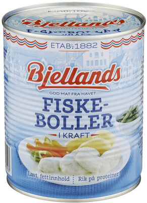 Bjellands Fiskeboller i kraft 800g