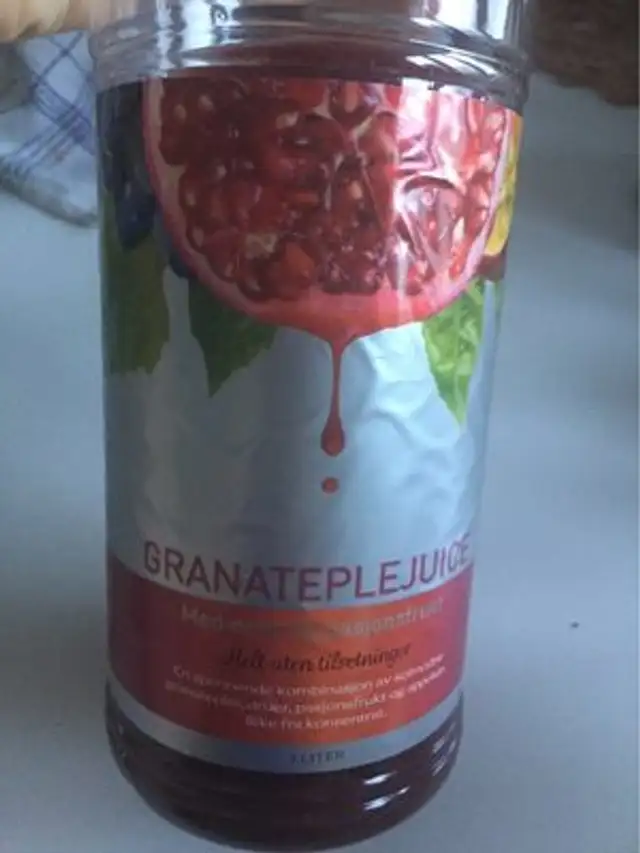 Granateplejuice front packaging