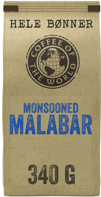 Monsooned Malabar Hele Bønner 340g Cotw front packaging