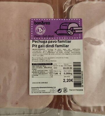 Pechuga de pavo familiar