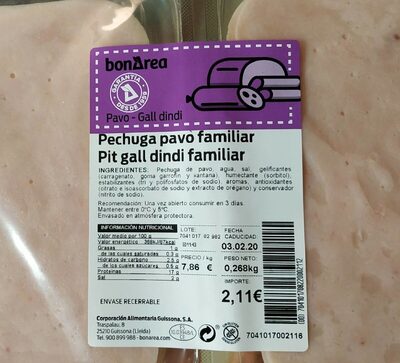 Pechuga pavo familiar