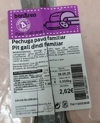 Pechuga pavo familiar