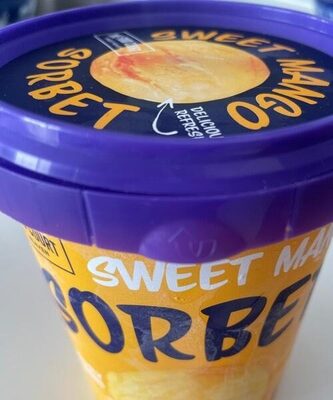 Sweet mango sorbet