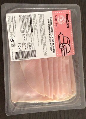 Jamon cocido al horno front packaging