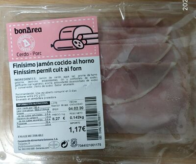 Finísimo jamón cocido al horno