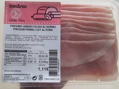 Jamón cocido al horno