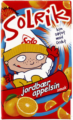 Solrik Jordbær/Appelsin Lettere 0,25l