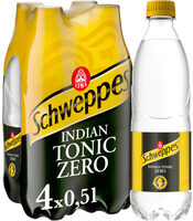 Schweppes Tonic Zero 4stk x 0,5l, 2l