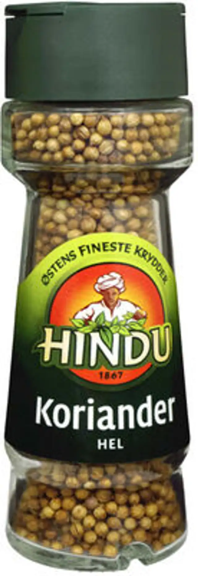 Koriander hel 25g glass Hindu front packaging