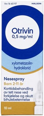 Otrivin Nesespray Barn 0,5mg 10ml