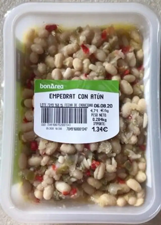 Empedrat con atún front packaging