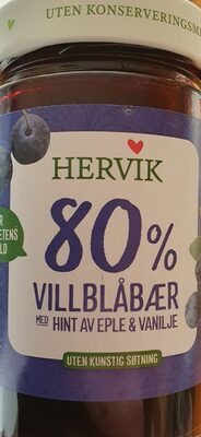 Hervik Naturlig Lett Blåbærsyltetøy
