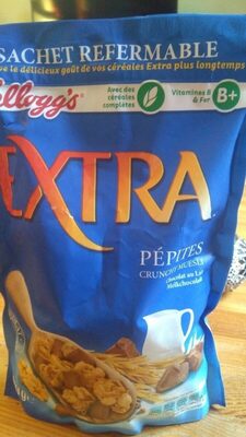 Extra pépites chocolat aux lait front packaging