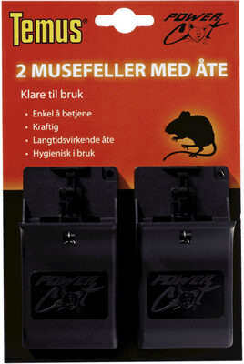 Temus Musefelle med Åte 2stk