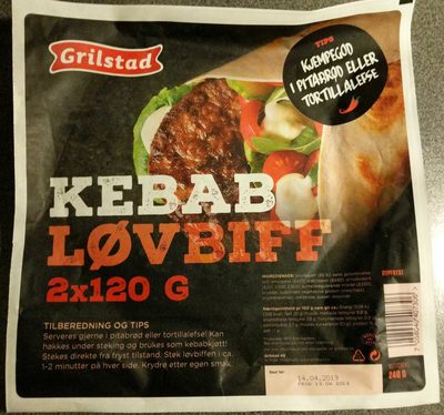 Kebab løvbiff