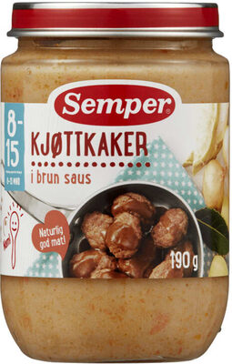 Kjøttkaker 8mnd 190g Småfolk