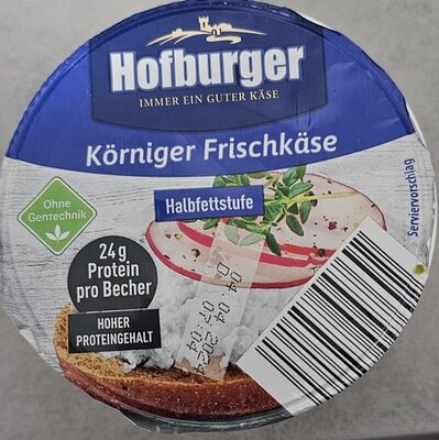Körniger Frischkäse Halbfettstufe