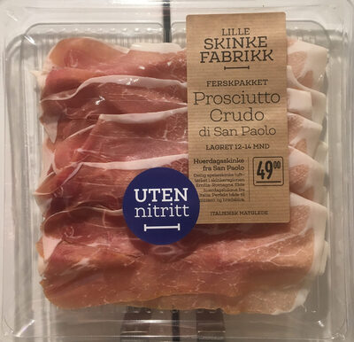 Prosciutto front packaging
