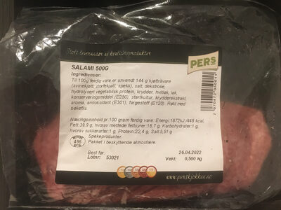 Salami front packaging