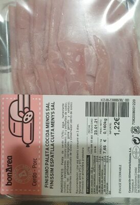 Finísimo paleta cocida menos sal