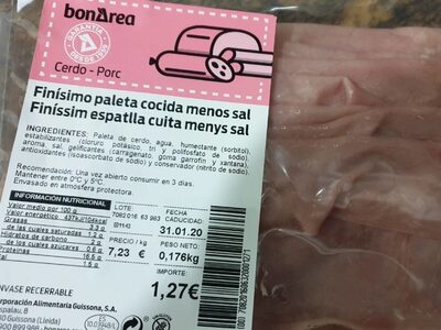 Finisimo paleta cocida menos sal