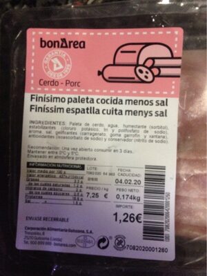 Paleta cocida menos sal front packaging
