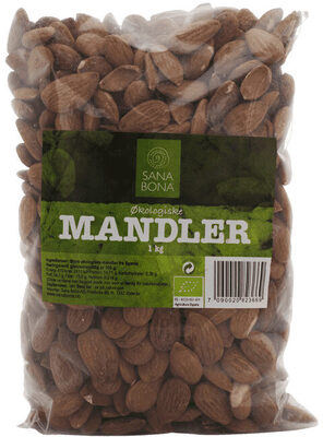Sana Bona Økologiske Mandler 1000g