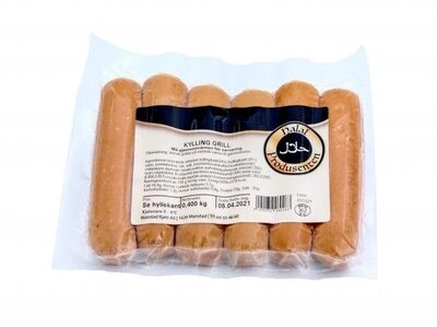 Grillpølse Kylling Halal 400 g