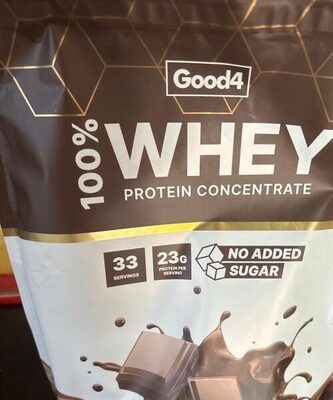 100% Whey Protein front packaging