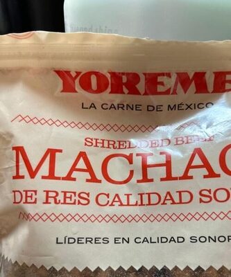 Machaca de res calidad sonorense front packaging