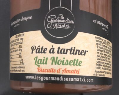 Pâte a tartiner lait noisette