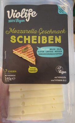 Mozerella Geschmack Scheiben