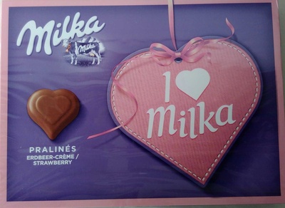 I love Milka Erdbeer-Crème