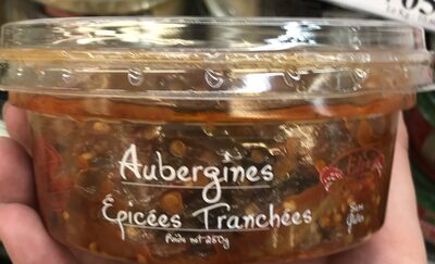 Aubergines épicées tranchées