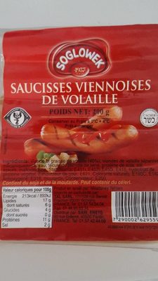 Saucisses viennoise de volaille