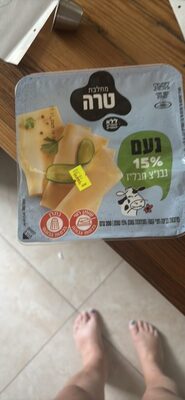 גבינה חצי מפוסטרת שטוחה 15% שומן