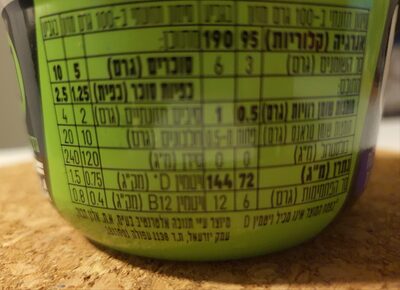 Bio soy yogurt with refined sweetness, enriched with protein, calcium, vitamins, with yogurt bacteria, 3% fat nutrition facts table