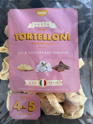 Pasta tortelloni ost & soltorkade tomater