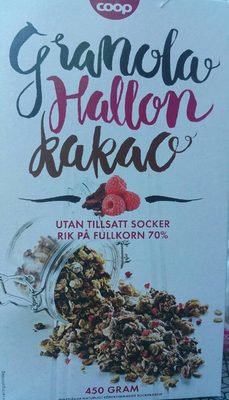 Granola hallon kakao