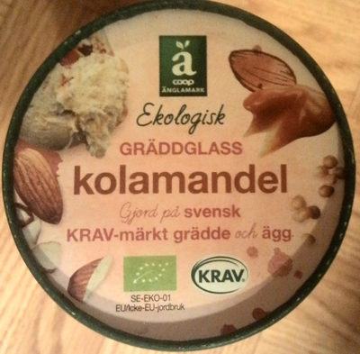 Coop Änglamark Ekologisk Gräddglass Kolamandel