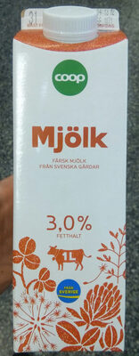 Mjölk 3,0% front packaging