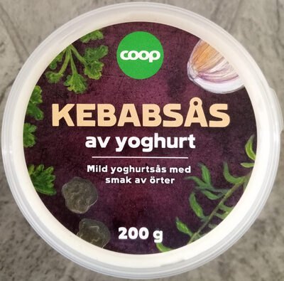 Coop Kebabsås av yoghurt front packaging