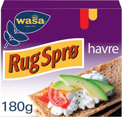 Rugsprø Havre 180g Wasa