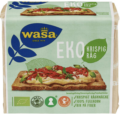 Wasa Eko Krispig Råg Økologisk 180g