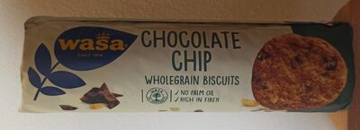 Chocolate Chip Wholegrain Biscuits front packaging