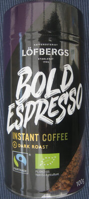 Snabbkaffe Bold Espresso Ekologisk
