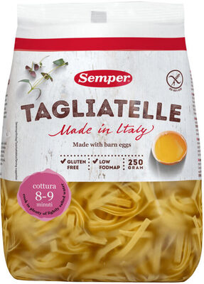 Tagliatelle m/Egg glutenfri 250g Semper